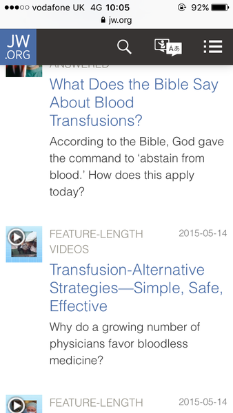To think Jehovah's Witnesses can become a bit of an annoyance
