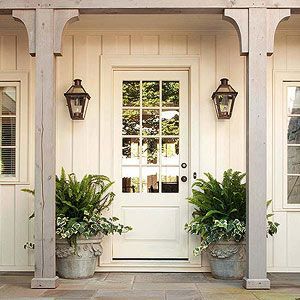 To think white front doors are common?