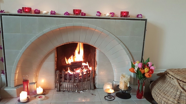 To ask what you have on your mantlepiece or near your fireplace?