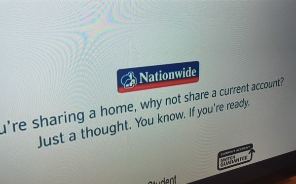 To wish Nationwide would piss off with their shitty poetry and patronising messages?