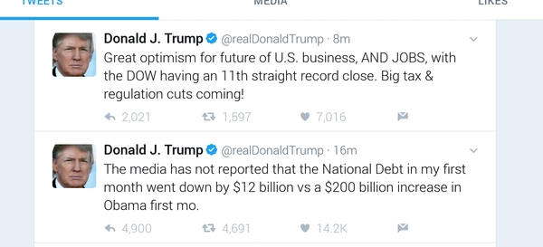 We're only showing Ami the good news now to keep her sweet. It's another Trump thread!