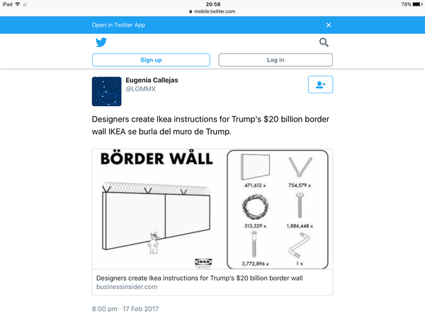 to be too scared of terror attacks to buy furniture?