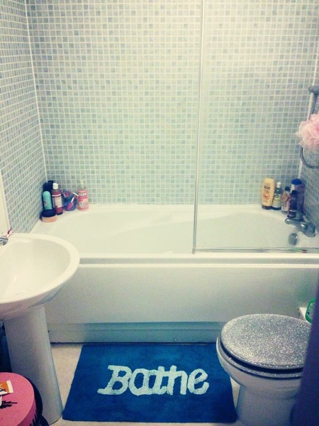 To ask what your bathroom looks like?