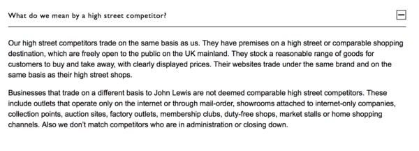 AIBU; Sanity check, John Lewis refusing to price match