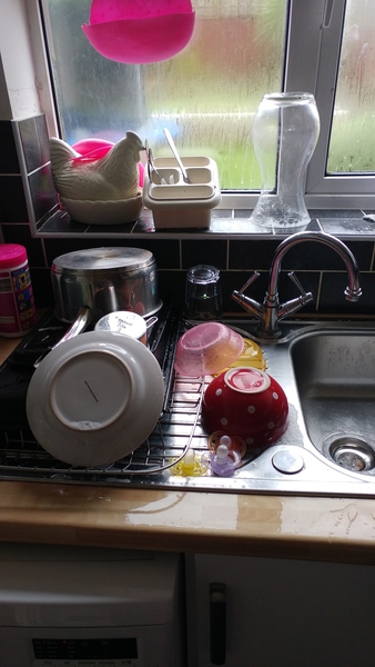Aibu to start a washing up jenga war?