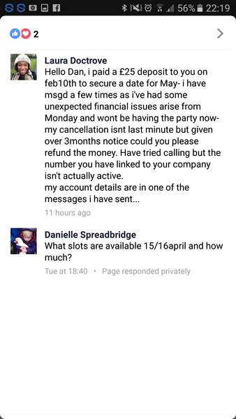 Reptoparty cancelled on the day and no refund  - anyone else?