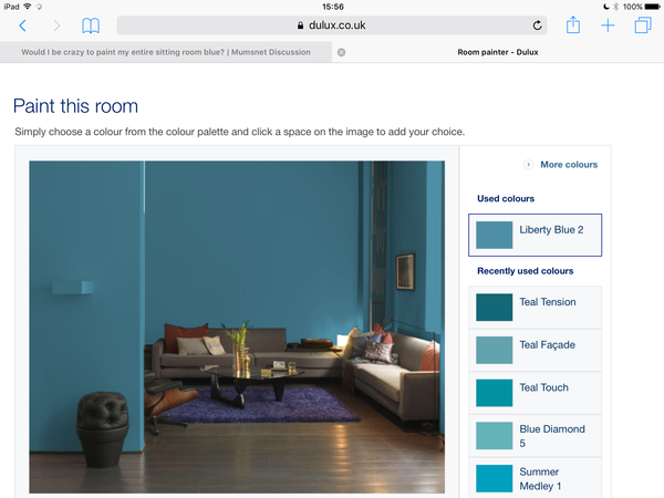 Would I be crazy to paint my entire sitting room blue?