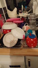 Aibu to start a washing up jenga war?