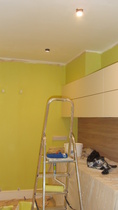 There is a man painting my kitchen right now and I hate it :(