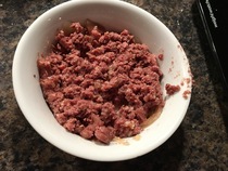 Need a complete, high meat% shredded meat type cat food...