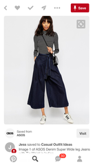 What can I wear with kneelength denim jumpsuit in the winter?