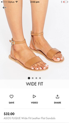 Flat brown strappy sandals...