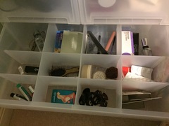 Makeup storage and organisation