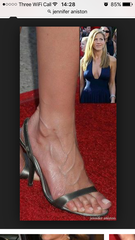 to ask how the hell did Jennifer Aniston's Oscar shoes stay on???
