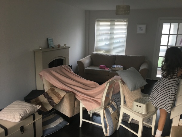 Anyone's little ones LOVE making dens/arranging furniture and objects?
