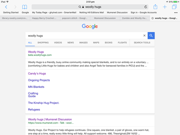 Zombie and Woolly Hugs. Please join us, newcomers very welcome. Come and find out about Candy's Hugs.