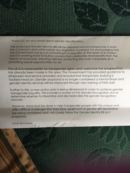 Discussion thread for Letters to our MPs about the GIB