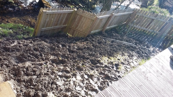 What to do with sloping end of garden