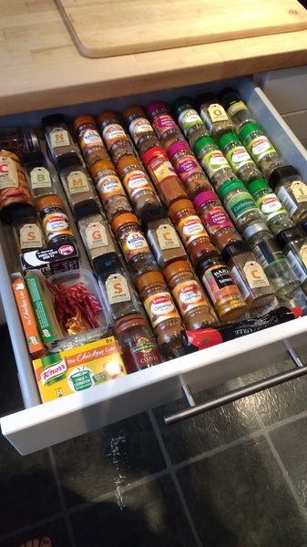 Help me improve my spice storage please
