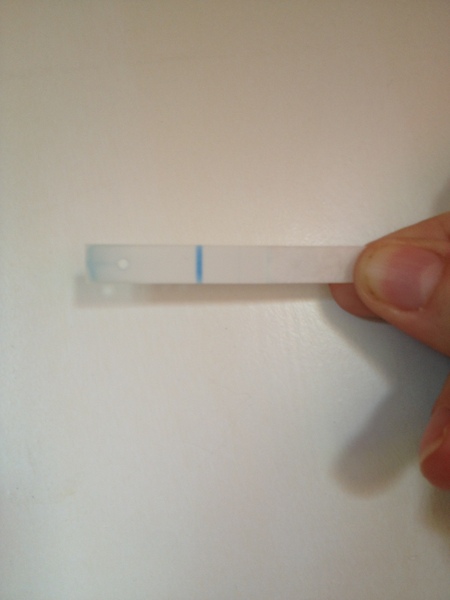 Very thin blue line on Tesco PT?