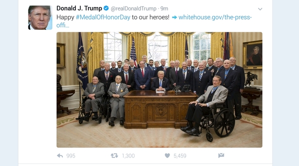 There is no evidence that this so called thread was "tapped". Trump continued