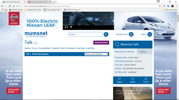 Those wrap-around ads - is it just me?