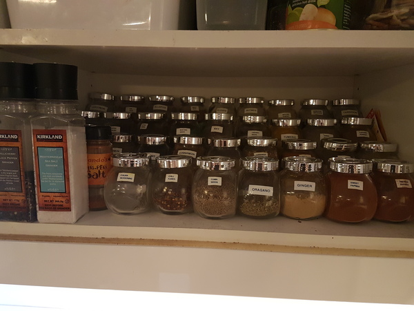 Help me improve my spice storage please