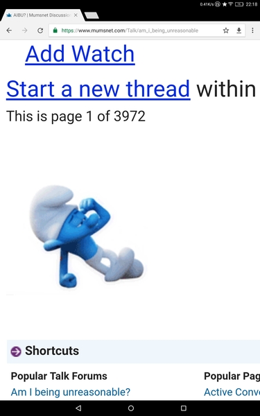 To ask why the fuck there's a smurf playing football 'down below' and do I need another glass of wine?