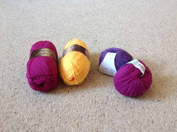 Woolly hugs. We are making a blanket for Zombie’s son and his wife (Zombielad and Zombielass.) lovely crafters and donors, we need your help.