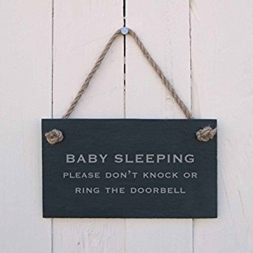 WIBU to put a note on the door regarding sleeping baby?!