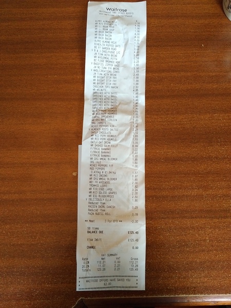 To ask people that do their normal shop at waitrose how they afford it?