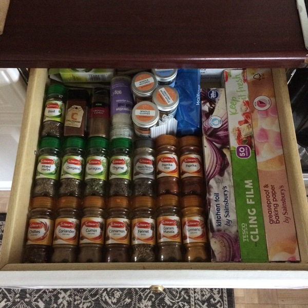 Help me improve my spice storage please