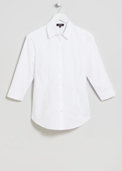 3/4 sleeve white shirt...