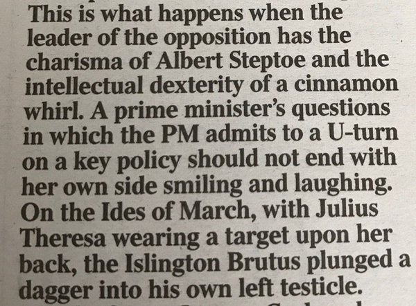 Westministenders: Its time to fire the starting gun. At our own heads.