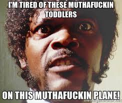 Toddlers on a plane