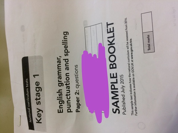 Key stage one sample papers for sats