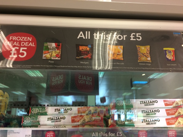 Co-op £5 family meal deal.