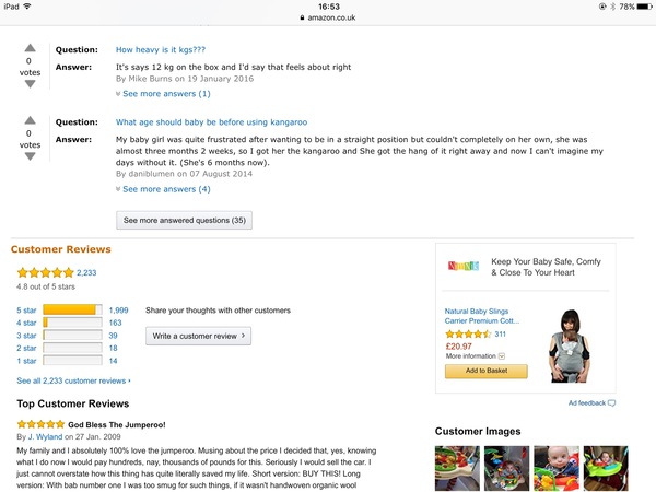 Baby jumperoo recommendations