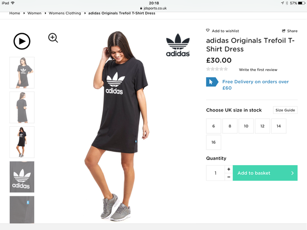 Can anyone me a cute or funky T shirt dress, that's not white with ubiquitous navy zombie Breton stripes