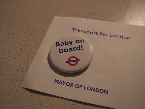 To wear my 'baby on board badge' when I'm not pregnant