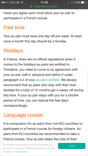 Au pair advice wanted! (Contract)
