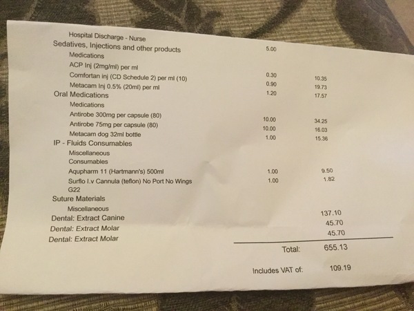 Quoted £650 for treatment - is this a lot?