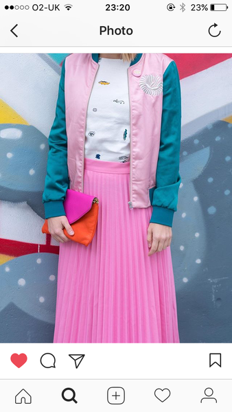 H&M pink pleated midi - help me find it please!