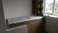 Box room with stairs bulk head thing!