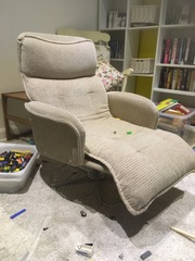 Could I use old velvet curtains to cover a chair?