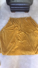 Could I use old velvet curtains to cover a chair?