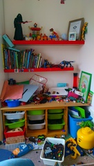 Box room with stairs bulk head thing!