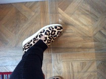 Does it look like I'm wearing slippers?!