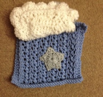 Woolly hugs. We are making a blanket for Zombie’s son and his wife (Zombielad and Zombielass.) lovely crafters and donors, we need your help.