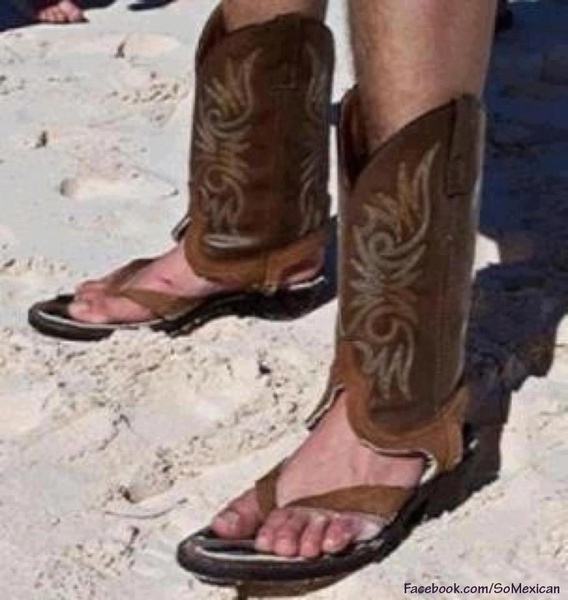 Hands up if you've ever seen an uglier pair of boots in your life. Ever.